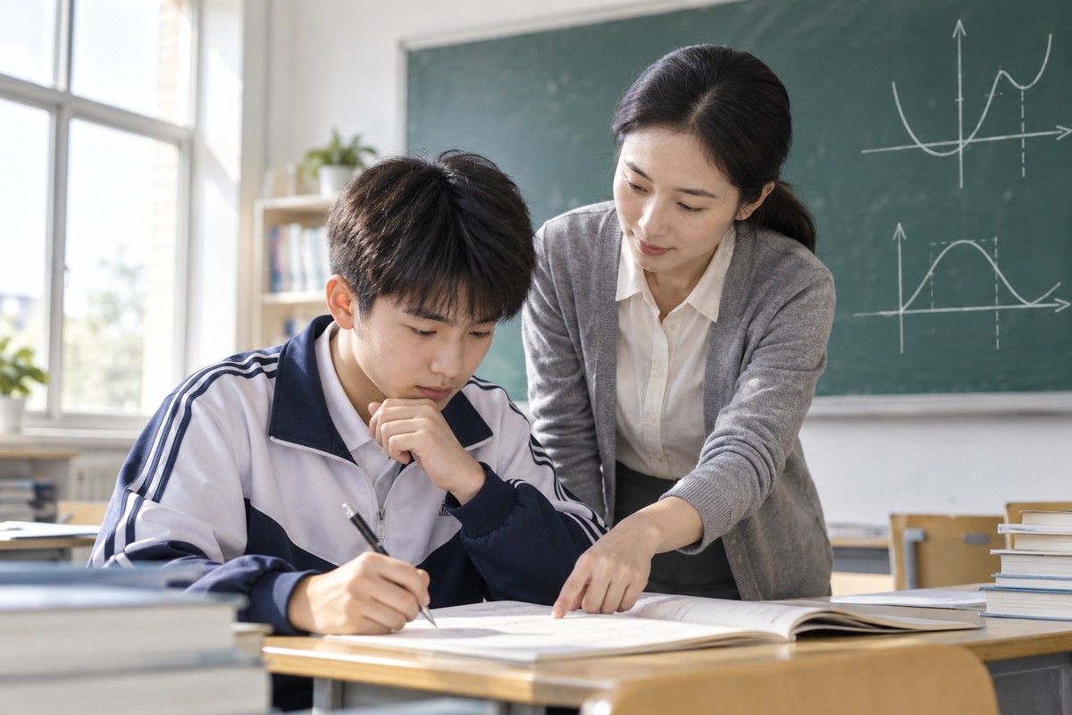 数学函数图像总看错:按定义域、零点和单调区间逐层核对