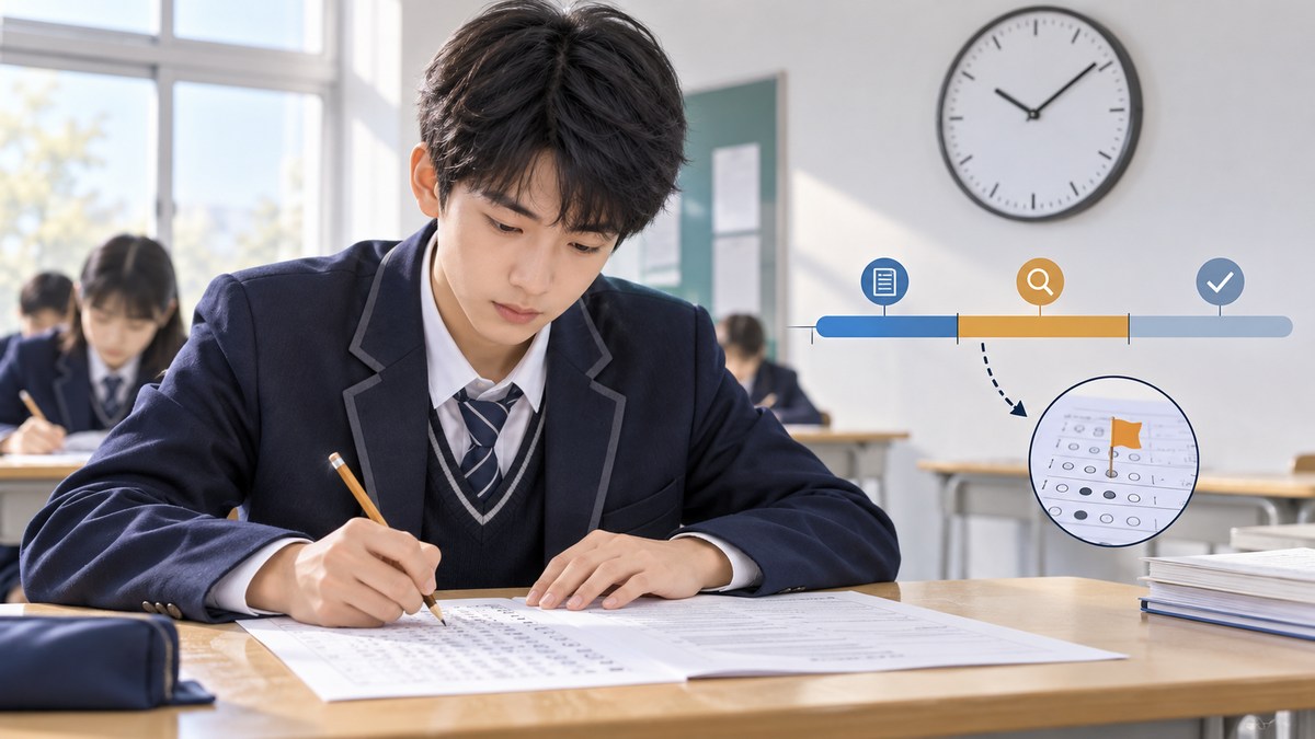 考试时间总不够未必是做题慢？用题型预算、中途检查点和舍弃条件重排答题节奏